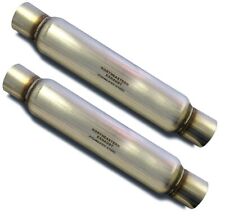 Two 2 Straight Universal Glasspack Muffler Resonators 23 Long