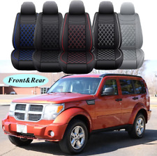 Car Seat Covers 25-seater Front Rear Full Set Cushion Leather For Dodge Nitro