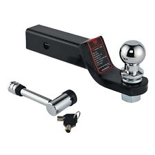 Trailer Hitch Mount With 2-inch Ball Pin Fits 2-in Receiver 7500 Lbs 2 Drop