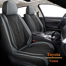 Full Set Car Seat Covers For Toyota Venza 2009-2020 Faux Leather Protector Pad