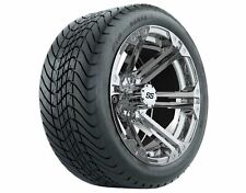 Set Of 4 Gtw 14 Specter Chrome Aluminum Wheels On 22530-14 Mamba Street Tires