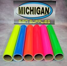 Cast Fluorescent Vinyl-great For Decals Race Cars More-6 Colors Available