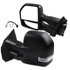 Pair Tow Mirrors For 2015-2020 Ford F-150 Pickup Power Heated Puddle Led Signal