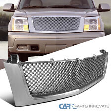 Fit 02-06 Cadillac Escalade Chrome Mesh Style Front Bumper Hood Grill Grille