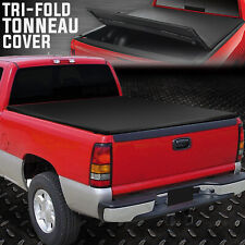 For 04-13 Silverado Sierra 1500 58 Short Bed Tri-fold Soft Top Tonneau Cover