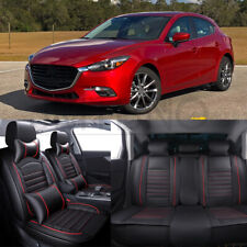 For Mazda 3 6 Cx-5 Cx-7 5-seats Car Seat Covers Pu Leather Front Rear Cushion
