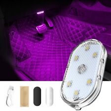2pcs Touch Sensor Led Light Car Interior Wireless Ambient Neon Usb Charge Lamps