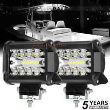2pcs 4 Spreader Led Lights Pods Spot Lights Marine Deck Mask Lights Boat 12v