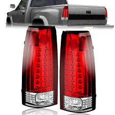 Red Pair Tail Lights Lamp Led For 88-98 Chevy Gmc Ck 1500 2500 Suburban