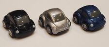 3 Vtg 1998 Auto Show Micro Vw Volkswagen Beetle Toy Cars 1 Rare