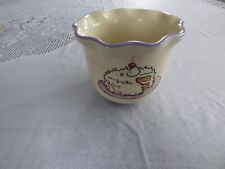 Ceramic Candle Holder Vintage Cake Cinnimon Swirl Pattern