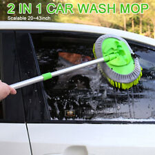 Car Wash Brush Extendable Pole Revolving Care Washing Brush Sponge Cleaning Car