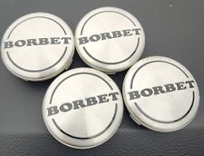Borbet Center Hub Cap 3628 4 Piece Set. Silver Oe Capsset Of 4