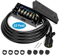 7 Way Trailer Wire Junction Box With Cord 4 Wire Trailer Cable Rv Accessories