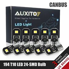 10x Canbus T10 168 2825 194 Led Bulbs Error Free Super White License Plate Light