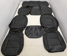 For Chevy Silverado Gmc Sierra Crew 2019-2023 Interior Leather Seat Covers Ua12