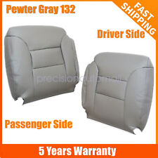 Driver Passenger Side Top Seat Cover Gray For 95-99 Gmc Sierra Chevy Silverado