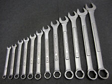 Vintage Craftsman 12pc Sae 6pt Combination Wrench Set 6 Point Box Made In Usa