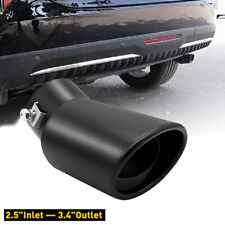 Oxilam Auto Car Black Pipe Exhaust Muffler Tail Tip Throat Tailpipe Parts Auto