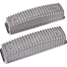 Finned Valve Covers Polished Fits Ford Y-block