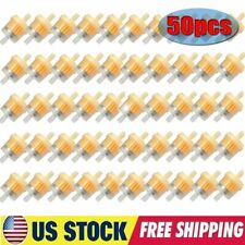 50pcs Motor Inline Gas Oil Fuel Filter Small Engine For 14 516 Line 6-7mm