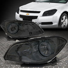 For 08-12 Chevy Malibu Smoked Housing Clear Corner Headlight Replacement Lamps