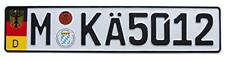 Euro License Plate European German Munich Car Vehicle Tag Embossed Random Number