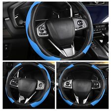 For Toyota 15 Carbon Fibre Car Steering Wheel Cover Breathable Anti-slip Wrap
