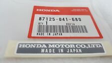 Oem Honda Genuine Made In Japan Jdm Decal Name Plate Sticker 87125-041-680 New
