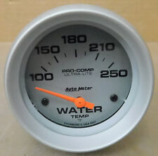 Auto Meter 4437 Pro Comp Ultralite Water Temp Gauge 2 58 Dia 100-250 Elect