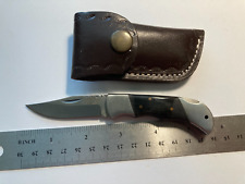 Best Buy Damascus 1 Lockback Pocket Knife Black Handles 3closed Wcase