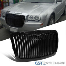 Fit 2004 2005-2010 Chrysler 300 300c Bentley Style Glossy Black Vertical Grille