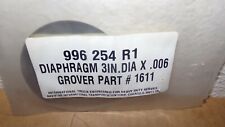 International 996254r1 Air Horn Diaphragm 3 Diameter X .006 New Grover 1611