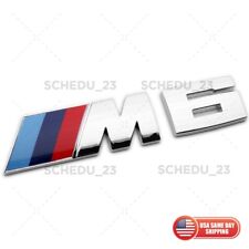 Chrome M6 Logo Emblem Badge Trunk Oem Abs M Series Performance F06 F12 F13