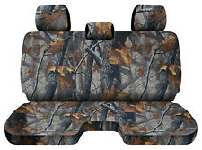 Designcovers Camo Gray Tree Fits 05-15toyota Tacoma Front Bench W3headrests