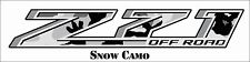 Z71 Decal Chevy Gmc Snow Camo 4x4 Sierra 1500 2500 3500