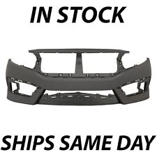 New Primered Front Bumper Cover For 2016-2018 Honda Civic Coupesedan 16-18