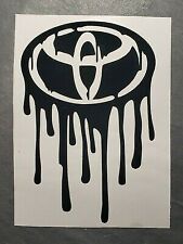 Drippy Toyota Graffiti Logo Decal Vinyl Sticker For Sequoia 4runner Camry Ft86