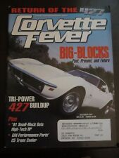 Corvette Fever Magazine December 2001 Big Blocks Tri Power 427 Buildup V