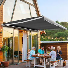 13x8 10x8 Retractable Sunshade Shelter Patio Window Outdoor Awning