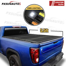 5.5ft Hard 3-fold Tonneau Cover For 2015-2023 F150 F-150 W Lamp Truck Bed