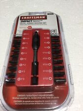 Craftsman 9-99852 20 Pcs Screwdriver Impact Set Brand New In Sealed Package