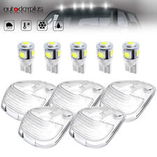 5pcs Clear Cab Roof Running Marker Lights 5x Led Bulb For 99-11 Ford F250 F350