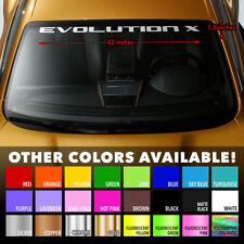 Mitsubishi Evolution X Evo 10 Wrc Windshield Banner Vinyl Decal Sticker 42x1.5