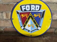 Vintage Ford Motor Company Porcelain Dealership Sign 12