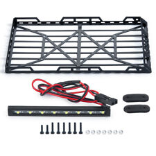 Metal Roof Rack Luggage Carrier Led Light For Axial Scx24 Axi00002 124 Rc Cars