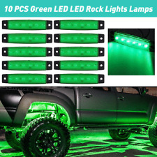 10 Green Led Rock Lights For Jeep Offroad Car Truck Atv Boat Underbody Light Eol