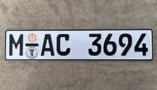 European Reflective License Plate Tag