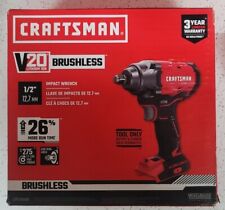 Craftsman V20 Impact Wrench Cordless Brushless 12-inch Tool-only Cmcf920b
