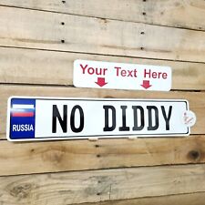 Russian Style European Aluminum License Plate Custom Personalized Russiaussr